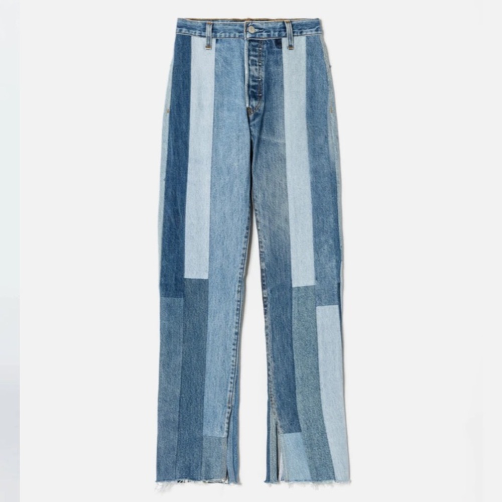 REDONE 60s Patched Skinny Boot